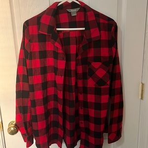 Red Flannel Adult sized L unisex men women